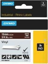 1805424 Rhino Vinyl tape 24mm Wit op Bruin