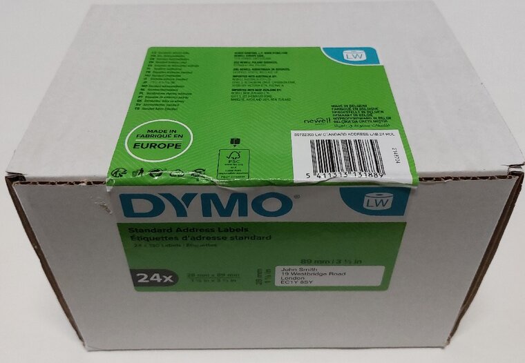 24 rol 99010 Dymo etiket 28X89mm (13188)