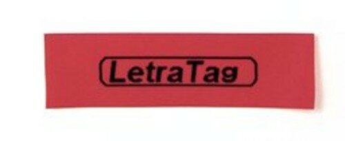 91203 Dymo Letratag plastic tape 12mm Rood