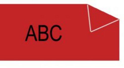 Dymo D1 tape S0720870 zwart op rood 19mm