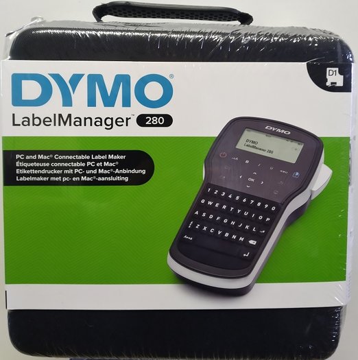 Dymo labelmanager 280 kit case tape printer voor 6, 9 en 12mm met opl
