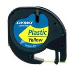 91202 Dymo Letratag plastic tape 12mm Geel 91202 Dymo Letratag plastic tape 12mm Geel