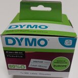 11356 Dymo Naambadge/ multi etiket, 41X89mm á300st verwijderbaar