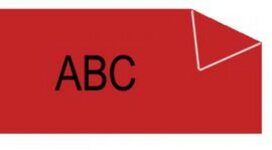 45017 Dymo D1 tape 12mm Zwart op Rood 