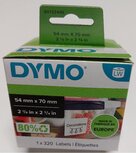 99015 Dymo groot Multifuntioneel etiket 54X70mm á320 st