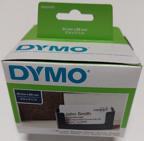 Dymo Afspraak / Naamkaartje, niet-klevend 0929100